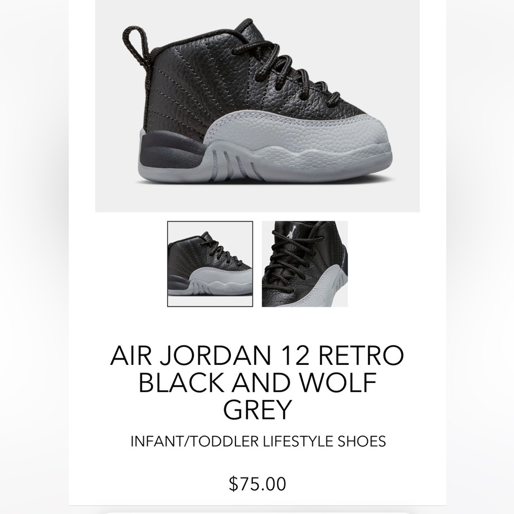 Jordan Retro 12 TD - SOLD‼️